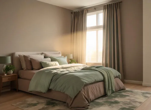 Bedroom curtain idea