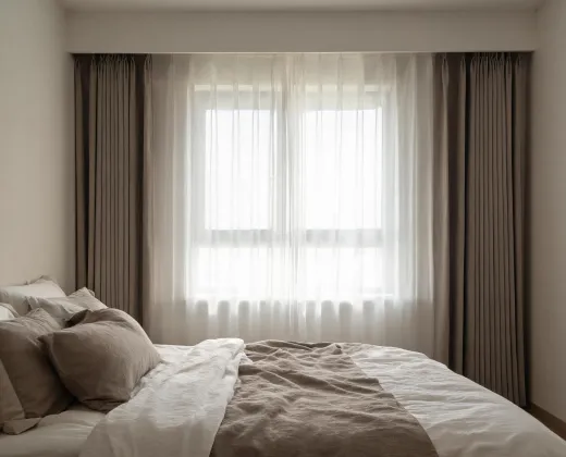 Layer sheer and blackout curtains