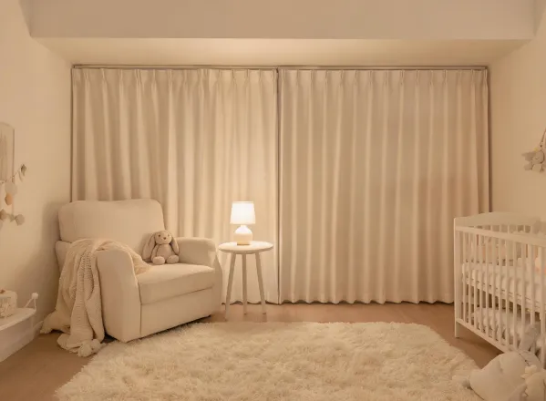 Nursery curtain idea