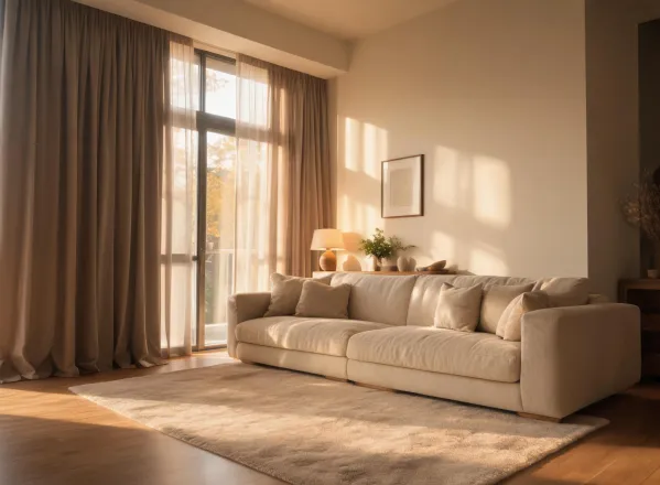 Living room curtain idea